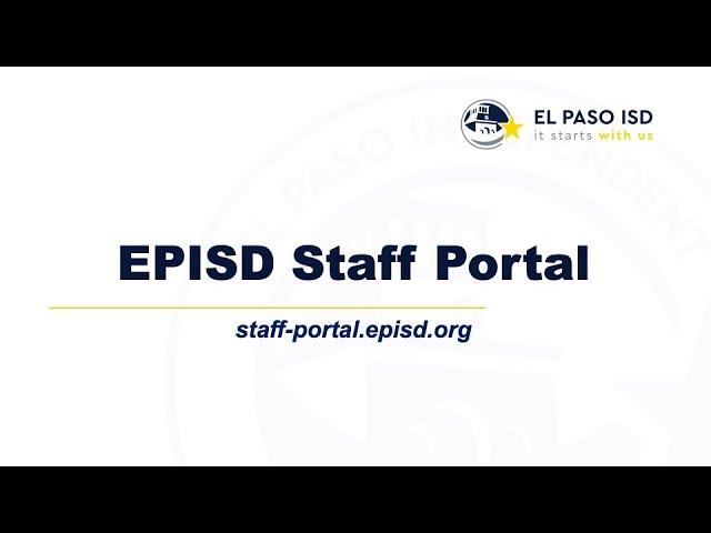 EPISD Staff Portal