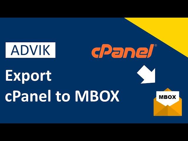 How to Export cPanel Email to MBOX File in 2024 | Advik Software