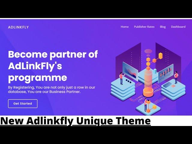 New Adlinkfly Theme II Url Shortener Website Theme II Unique Theme