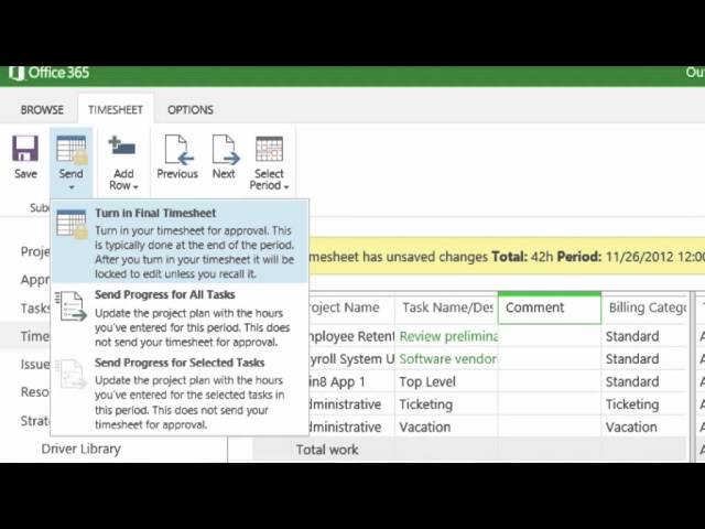 Demonstration of Project Server 2013 Timesheets -  EPC Group