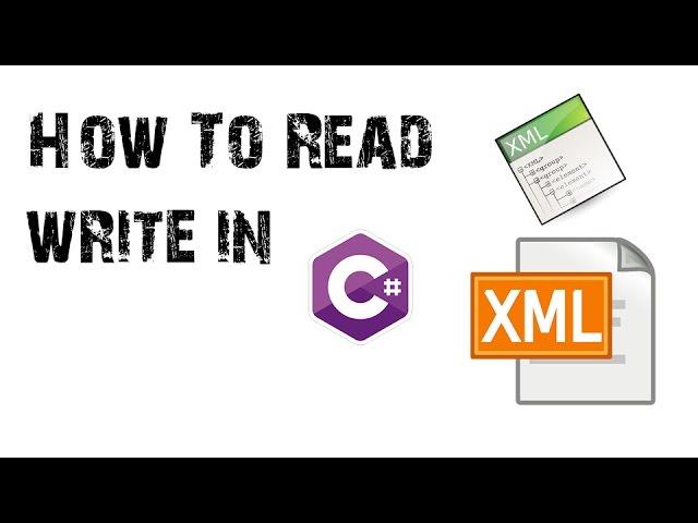 C# Winform How to Read / Write Xml File