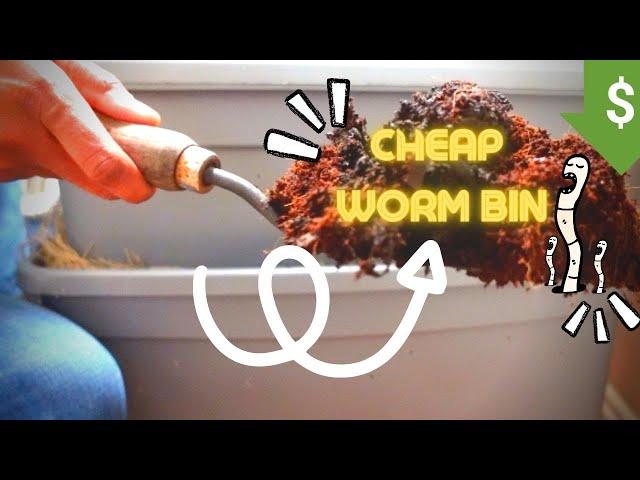 How to BUILD a WORM BIN TOTE | In 20 minutes...super cheap