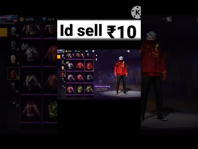 Id sell ₹10 free fire id level 52 sell, A1, A2,A3, S1, S5, S7, #freefire shorts #video #viral