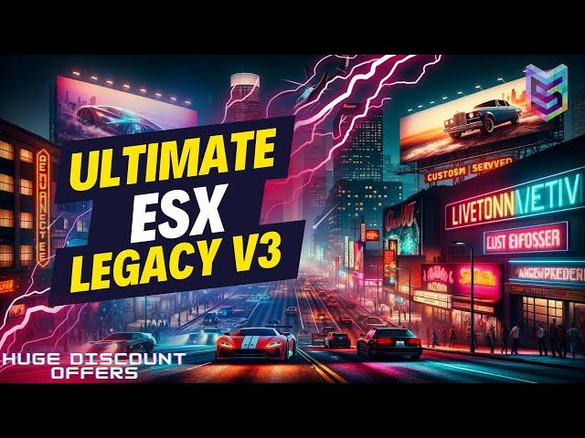 Ultimate FiveM ESX Legacy Server For Sale | Fully Optimized Base | Latest Esx Core