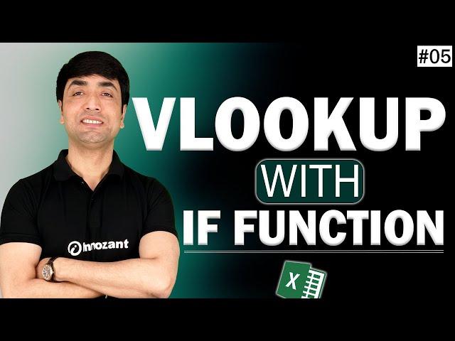 Vlookup with IF Formula | How to use if and vlookup functions together in excel in Hindi