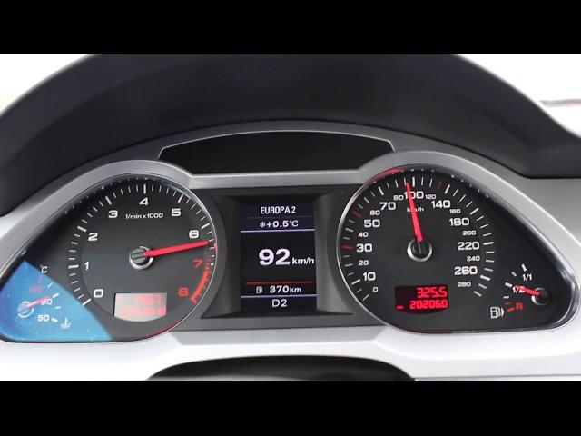 AUDI A6 C6 2.8 FSI quattro acceleration 0-100km/h