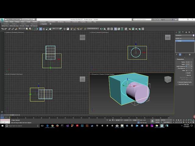 Boolean Subtract 3ds Max 2017