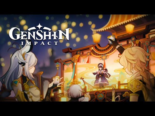 Yun Jin's Ending Cutscene Full Performance | Shenhe Archon Quest | Genshin Impact Version 2.4