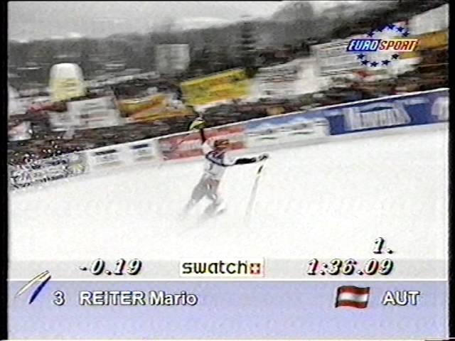 Mario Reiter wins slalom (Kitzbühel 1997)