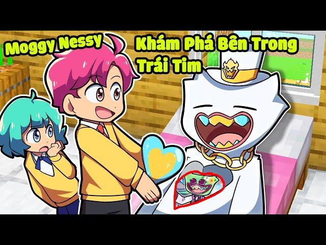 HIHA VÀ YUMMIE KHÁM PHÁ BÊN TRONG TIM CỦA MOGGY NESSY*HIHA MINECRAFT MOGGY NESSY️