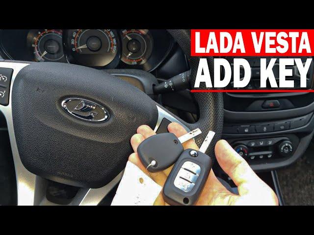 Чип Ключ  Лада Веста 2017 изготовление дубликата автоключа зажигания. Lada Vesta Add key