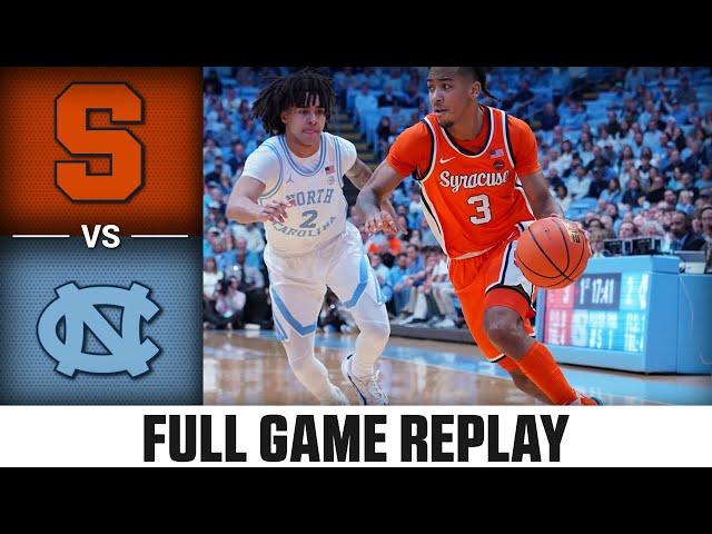 Syracuse vs. North Carolina Full Game Replay | 2023-24 ACC Men’s Basketball