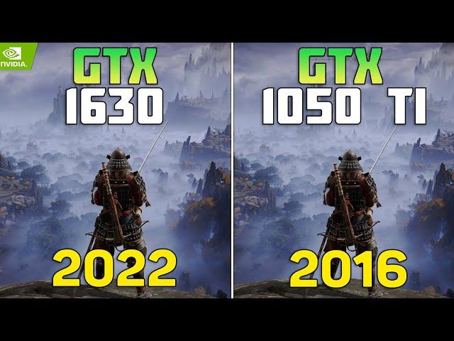 GTX 1630 vs GTX 1050 Ti - 10 Games Test