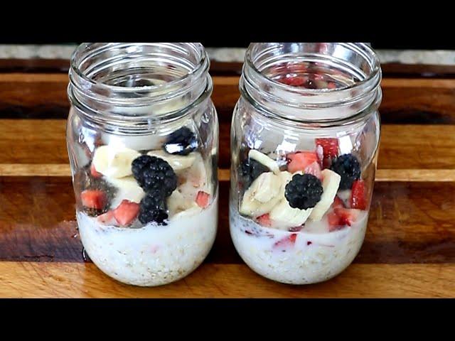 Quick and Easy Overnight Oats Recipe #shorts