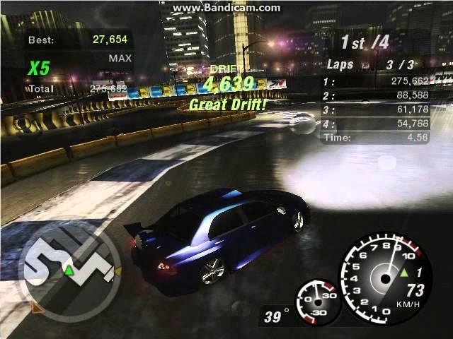 [NFSU2] - Drifting a Lancer Evolution