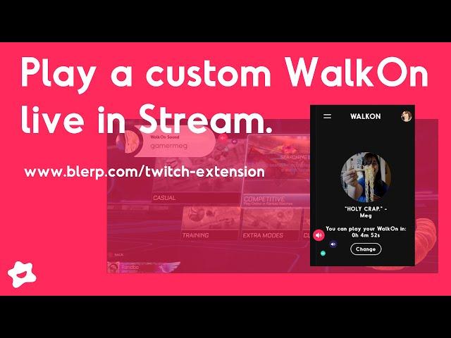 How to Set Up and Use Blerp WalkOn as a VIEWER | Blerp WalkOn Sounds Twitch Extension Tutorial