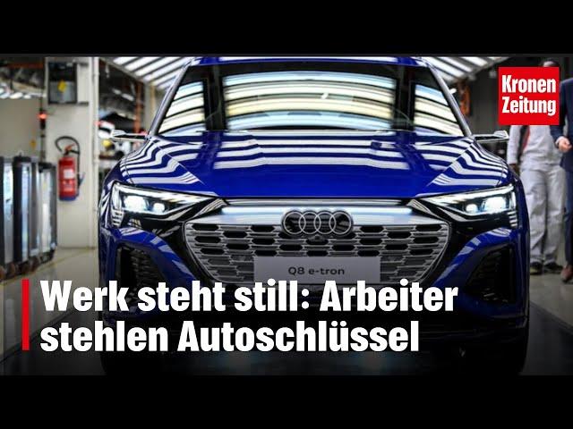 Werk steht still: Arbeiter stehlen Autoschlüssel | krone.tv NEWS