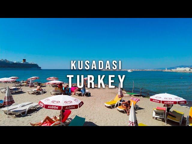 Kusadasi Turkey  Walking Tour in 4K | Aegean Coast