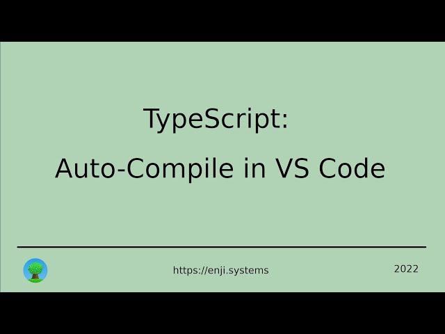 TypeScript: Auto-Compile in Visual Studio Code