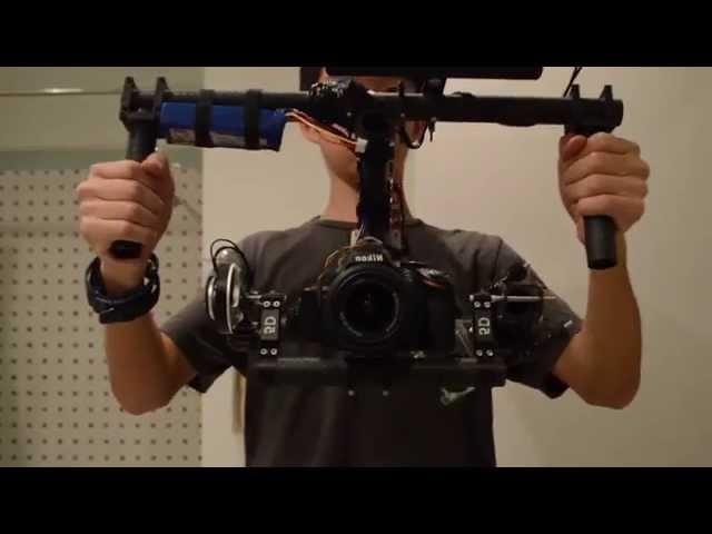 Homemade 2-Axis DSLR Brushless Gimbal Test