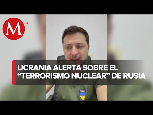 Zelenski pide a Europa "despertar" tras ataque de Rusia a central nuclear