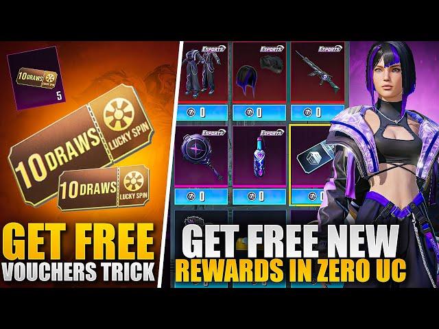 OMG  Get Free New Rewards In Zero Uc | Free 500+ Uc Vouches | Get Free Lucky Spin Vouchers | Pubgm