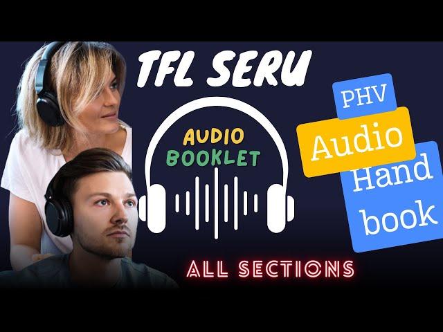 TfL SERU Book  in audio MP3 | TFL SERU PHV audio hand book | TFL SERU mock test | Seru full book