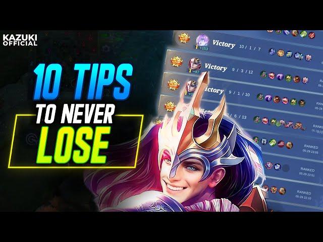 10 EASY TIPS TO NEVER LOSE IN ANY RANK MATCH