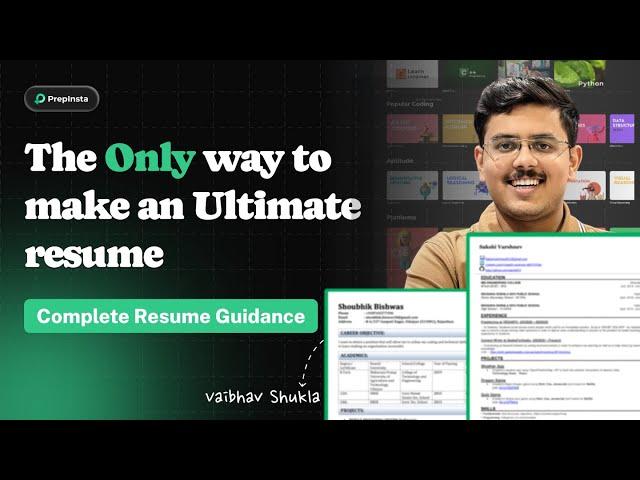 The Only Way To Make An Ultimate Resume | Complete Resume Guidance