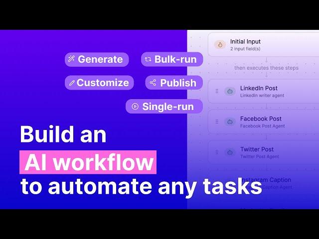 A comprehensive guide to building an AI workflow to automate any tasks