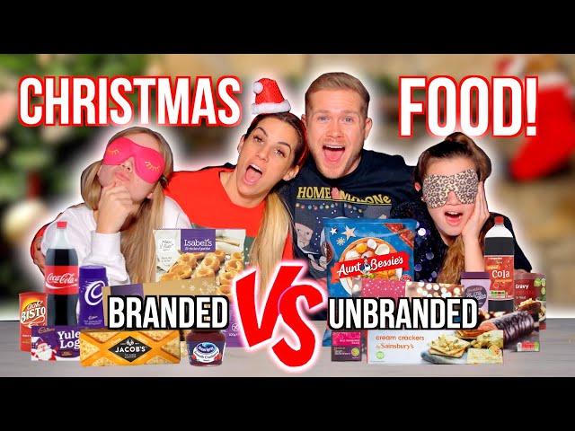 BRANDED VS UNBRANDED CHRISTMAS FOOD! VLOGMAS DAY 11 2019