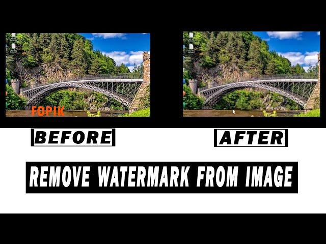 How to Remove Watermark from Image (Solved)