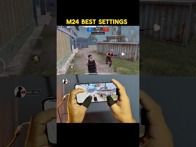 Bgmi Pubg Mobile Tdm M24 Best Setting Guide #shorts