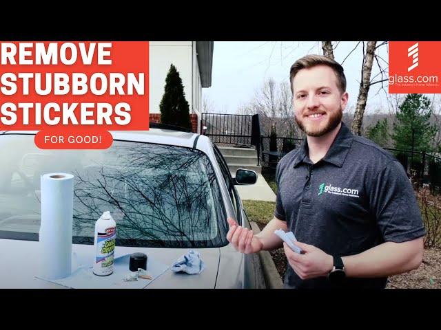 The Best Way to Remove Stickers from Auto Glass | Glass.com®