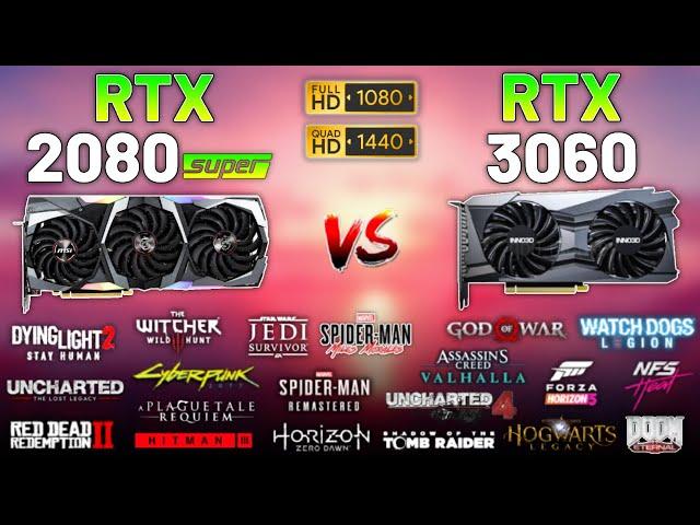 RTX 2080 SUPER vs. RTX 3060 in 2023 (Test in 20 Games) 1080p & 1440p