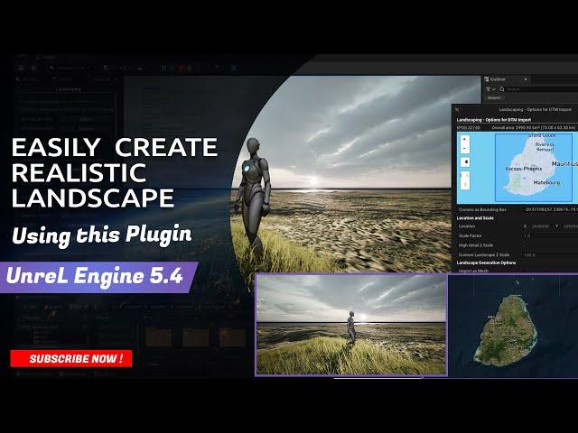Unreal Engine 5.4 | Create Realistic Landscape Of A Location Easily