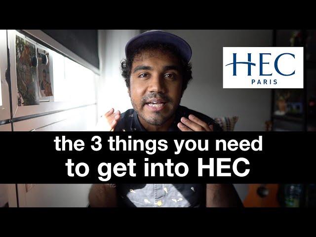 STUDY IN FRANCE: The 3 things you NEED to get admission into HEC Paris