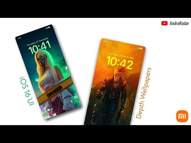 Exclusive IOS 16 Theme with Depth Wallpaper • XIAOMI | REDMI | POCO • @Andro_Radar