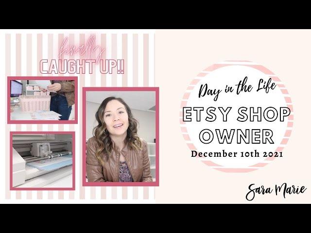 FINALLY Caught up! | Day in the Life of an Etsy Sticker Shop Owner | Sara Marie Stickers |