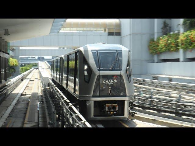 Jewel Changi Airport Singapore - Multi-Perspective T2T3 Skytrain Ride Through Jewel