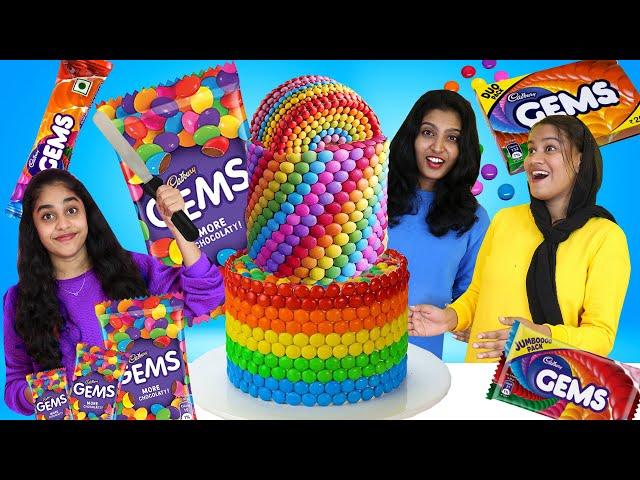 BIG GEMS CAKE MAKING  ഒരു വലിയ GEMS കേക്ക് ഉണ്ടാക്കിയാലോ | PULLOTHI