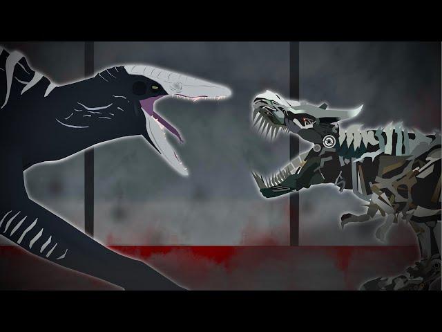 Skullcrawler vs Grimlock | Monsterverse vs Transformers | (Sticknodes Animated Fight)