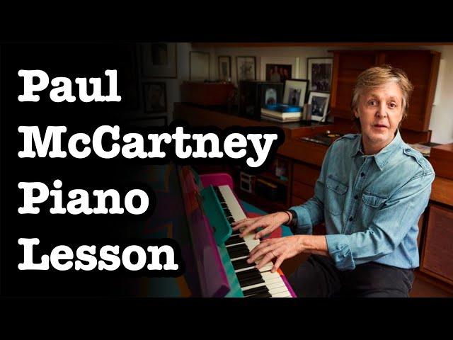 Paul McCartney's Piano Lesson