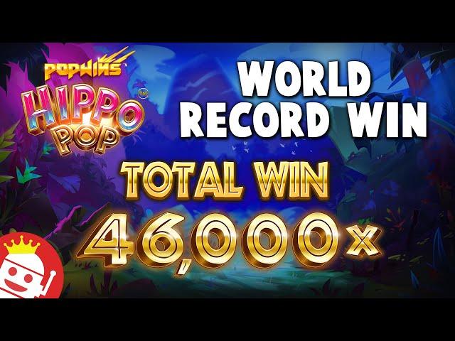 HIPPO POP DELIVERS 46,000X RECORD WIN!  MUST SEE!