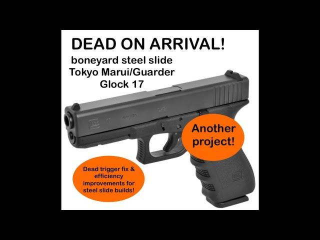 Tokyo Marui steel slide Glock 17 gen 3, boneyard. Fixing & efficiency improvements #airsoft #glock