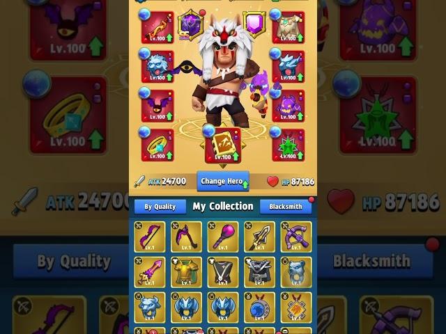 All Mythic equipment in Archero. #archero #archerogame