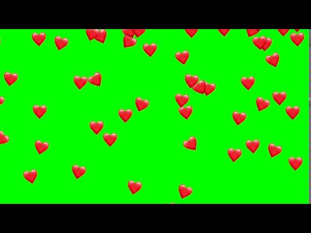 heart emoji 2d green screen 3