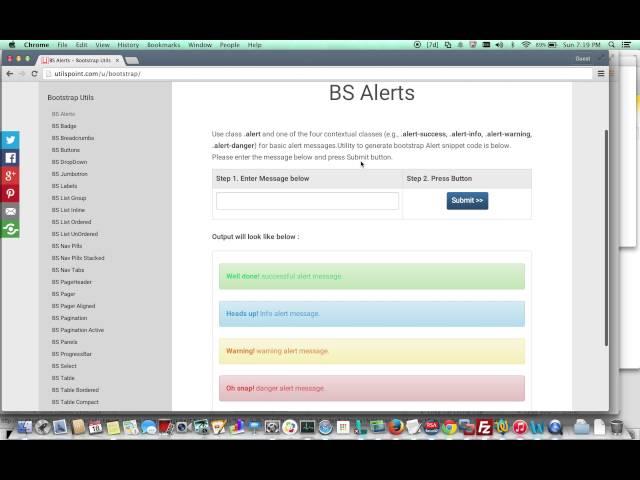 Bootstrap Alert