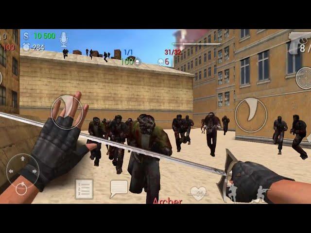 KNIFE VS ZOMBIES | SPECIAL FORCES GROUP 2 ZOMBIE MODE GAMEPLAY