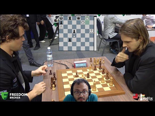 The most exciting game of Magnus Carlsen's chess career | Carlsen vs Rapport | Commentary by Sagar